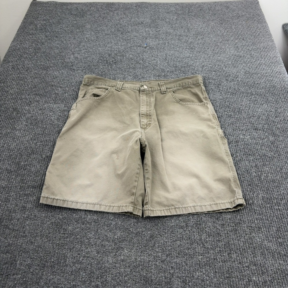 Wrangler Carpenter‎ Shorts Mens 38 Khaki Cotton Utility Workwear Casual
